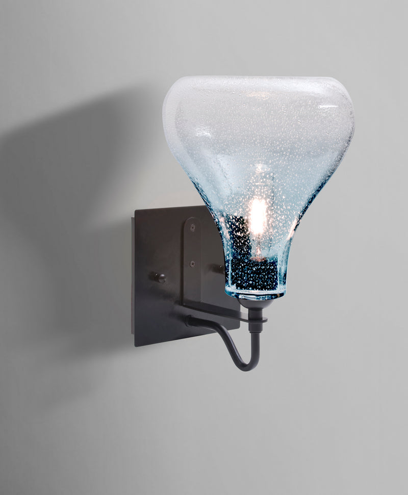 Besa 1WG-MELOBL-BK One Light Wall Sconce, Black