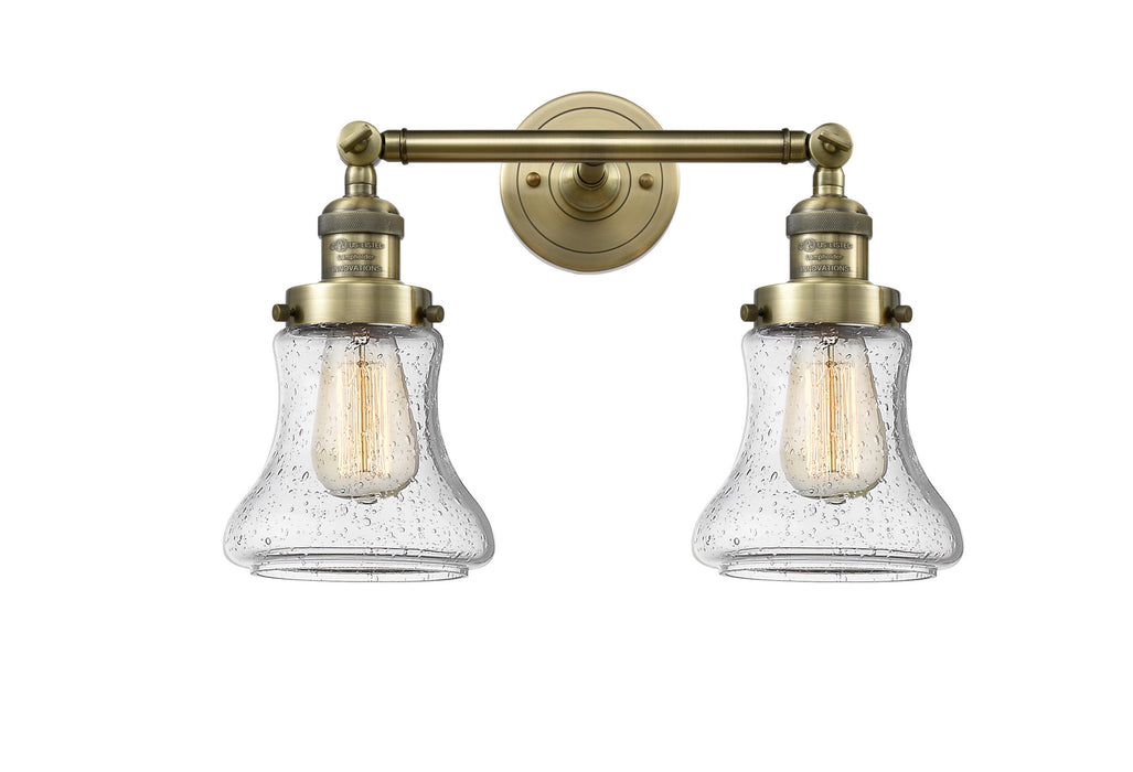 Innovations 208-AB-G194-LED LED Bath Vanity, Antique Brass