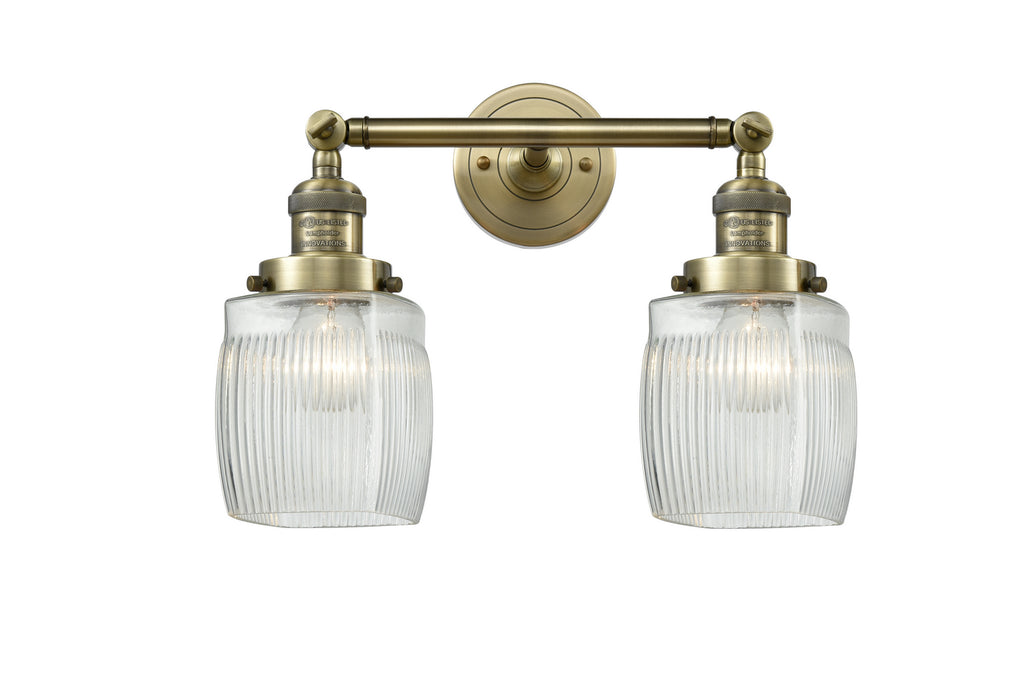 Innovations 208-AB-G302-LED LED Bath Vanity, Antique Brass