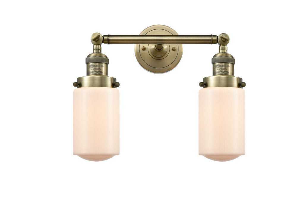 Innovations 208-AB-G311-LED LED Bath Vanity, Antique Brass