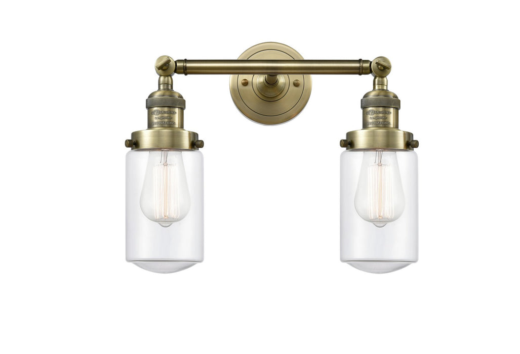Innovations 208-AB-G312-LED LED Bath Vanity, Antique Brass