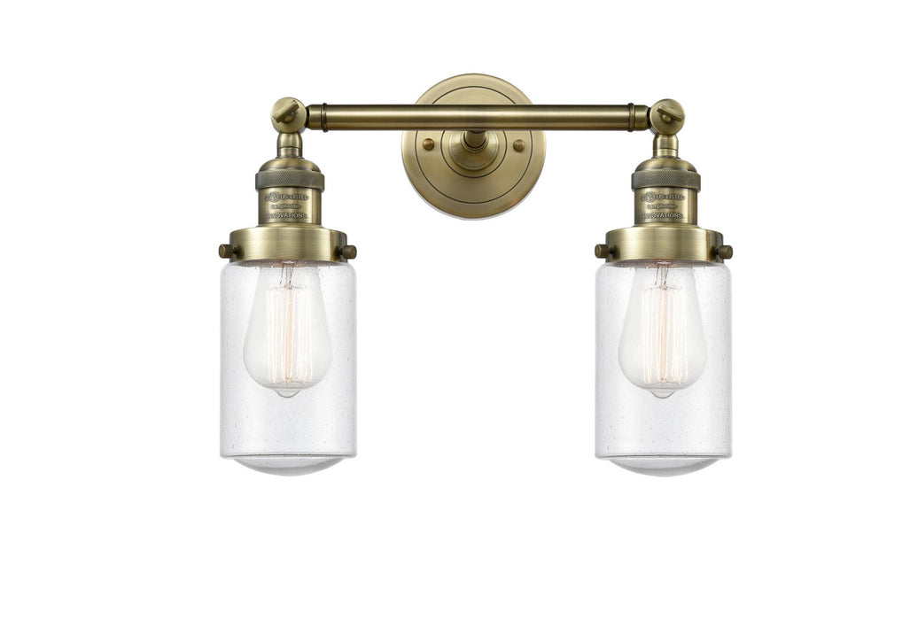 Innovations 208-AB-G314-LED LED Bath Vanity, Antique Brass