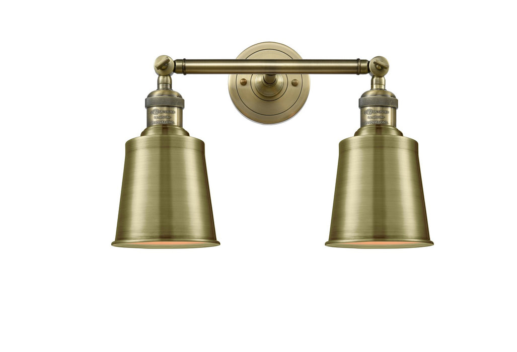Innovations 208-AB-M9-AB Two Light Bath Vanity, Antique Brass