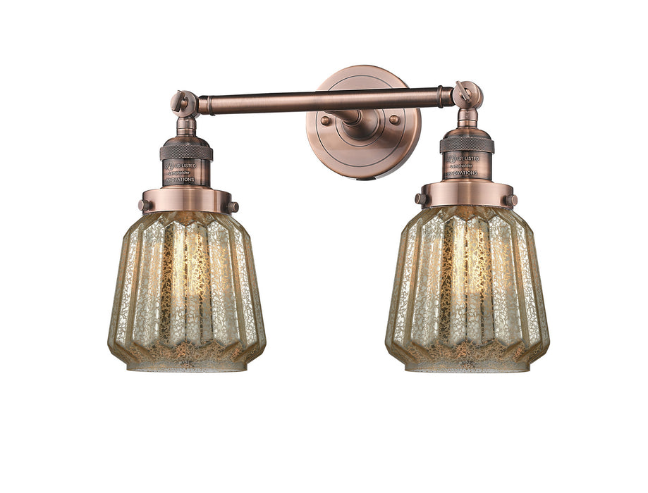 Innovations 208-AC-G146-LED LED Bath Vanity, Antique Copper