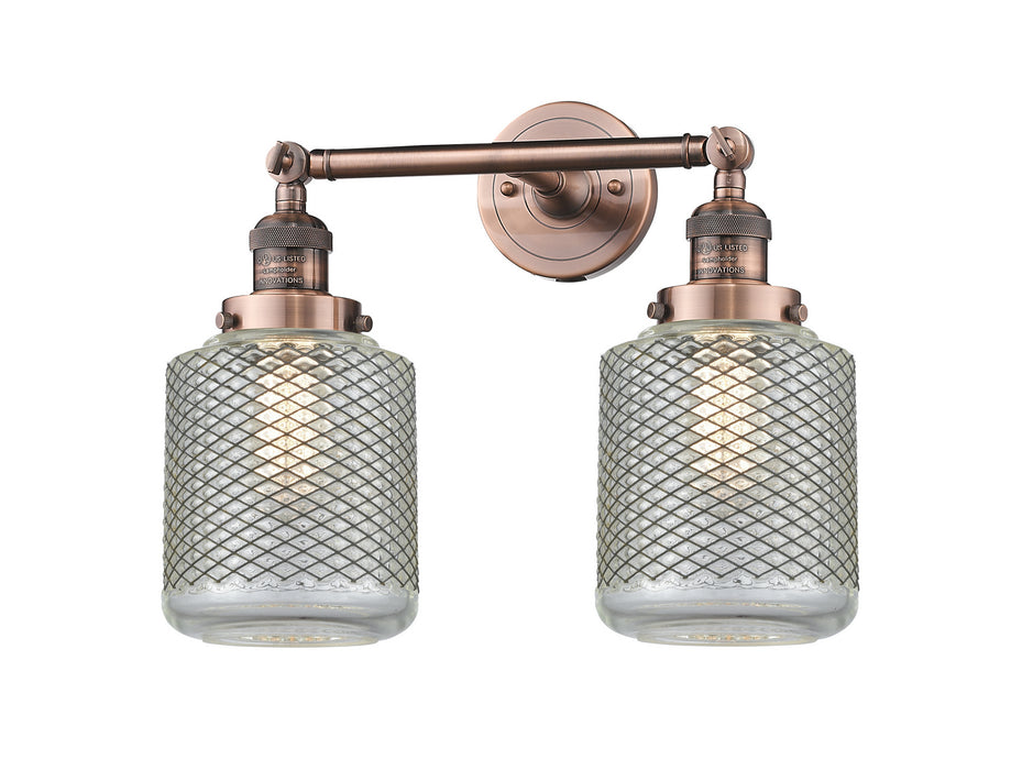 Innovations 208-AC-G262-LED LED Bath Vanity, Antique Copper