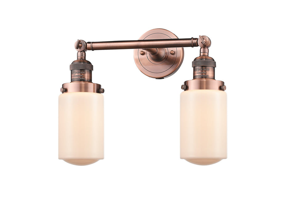 Innovations 208-AC-G311-LED LED Bath Vanity, Antique Copper