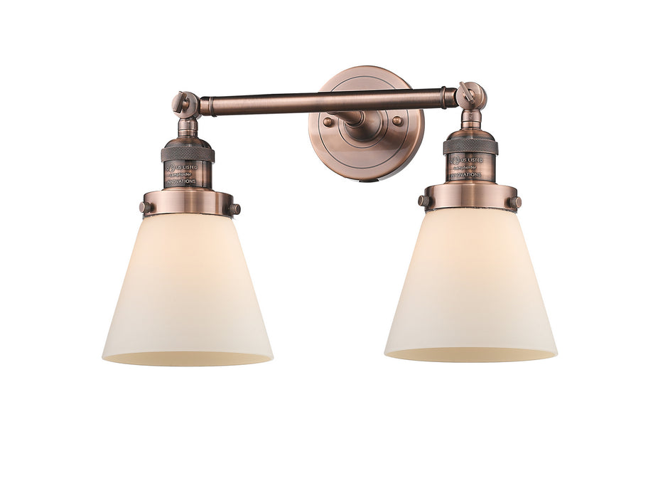 Innovations 208-AC-G61-LED LED Bath Vanity, Antique Copper