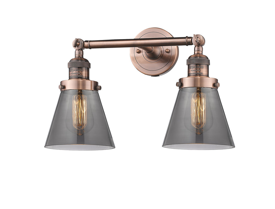 Innovations 208-AC-G63-LED LED Bath Vanity, Antique Copper