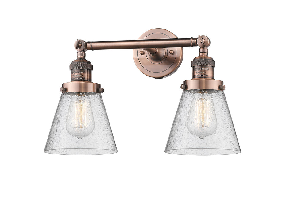 Innovations 208-AC-G64-LED LED Bath Vanity, Antique Copper