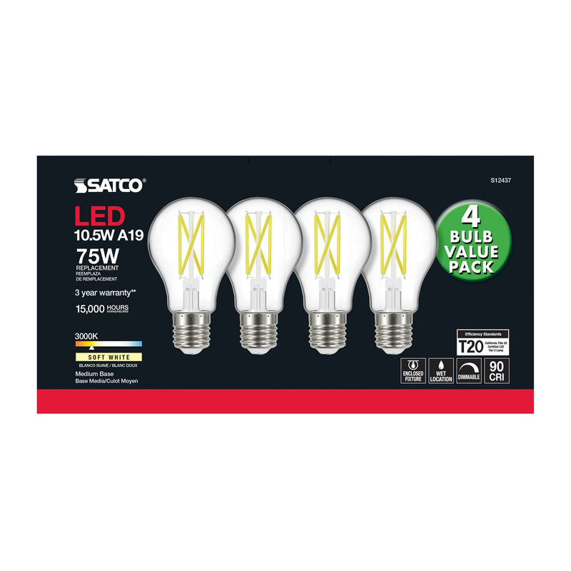 Satco S12437 Light Bulb, Clear