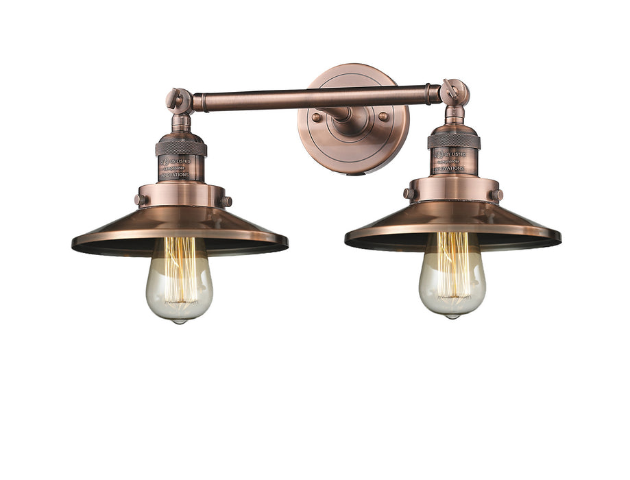 Innovations 208-AC-M3-LED LED Bath Vanity, Antique Copper