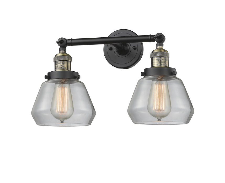 Innovations 208-BAB-G172 Two Light Bath Vanity, Black Antique Brass