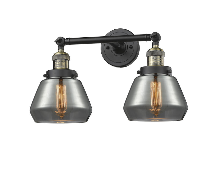 Innovations 208-BAB-G173 Two Light Bath Vanity, Black Antique Brass