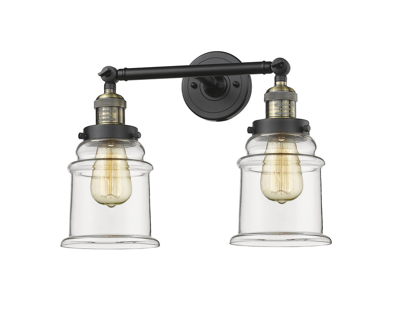 Innovations 208-BAB-G182 Two Light Bath Vanity, Black Antique Brass
