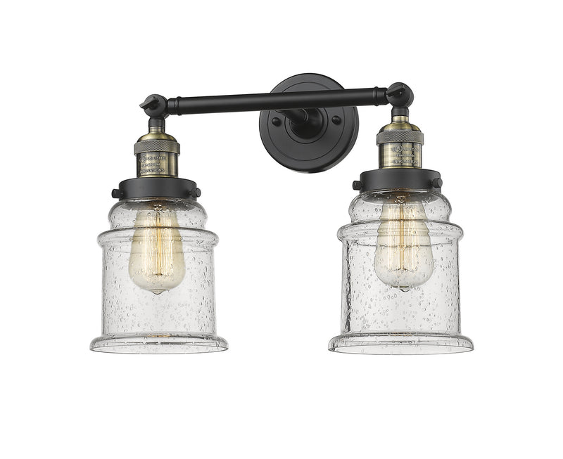 Innovations 208-BAB-G184 Two Light Bath Vanity, Black Antique Brass