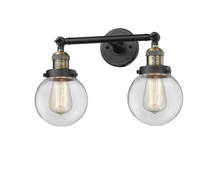 Innovations 208-BAB-G202-6-LED LED Bath Vanity, Black Antique Brass