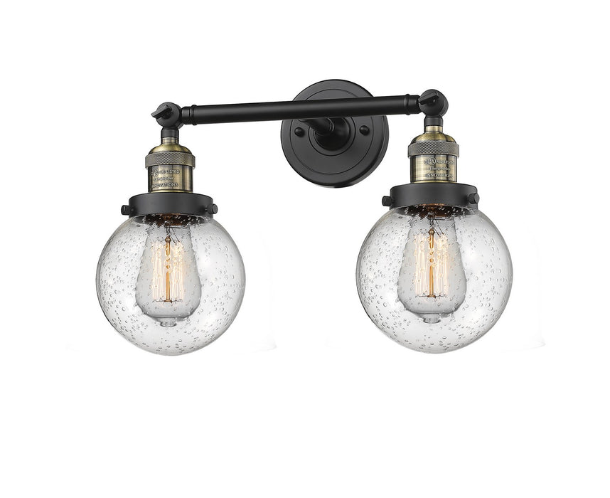 Innovations 208-BAB-G204-6-LED LED Bath Vanity, Black Antique Brass