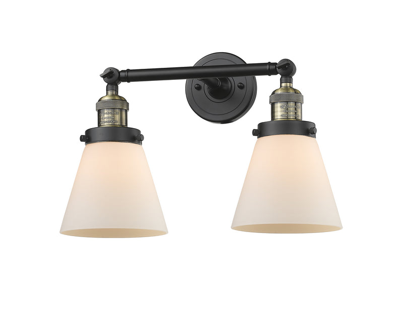 Innovations 208-BAB-G61 Two Light Bath Vanity, Black Antique Brass