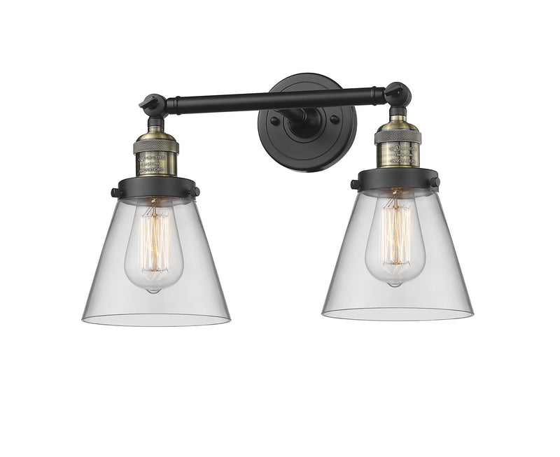 Innovations 208-BAB-G62 Two Light Bath Vanity, Black Antique Brass