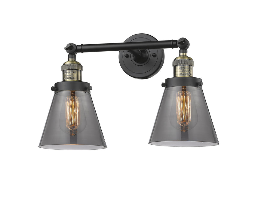 Innovations 208-BAB-G63 Two Light Bath Vanity, Black Antique Brass