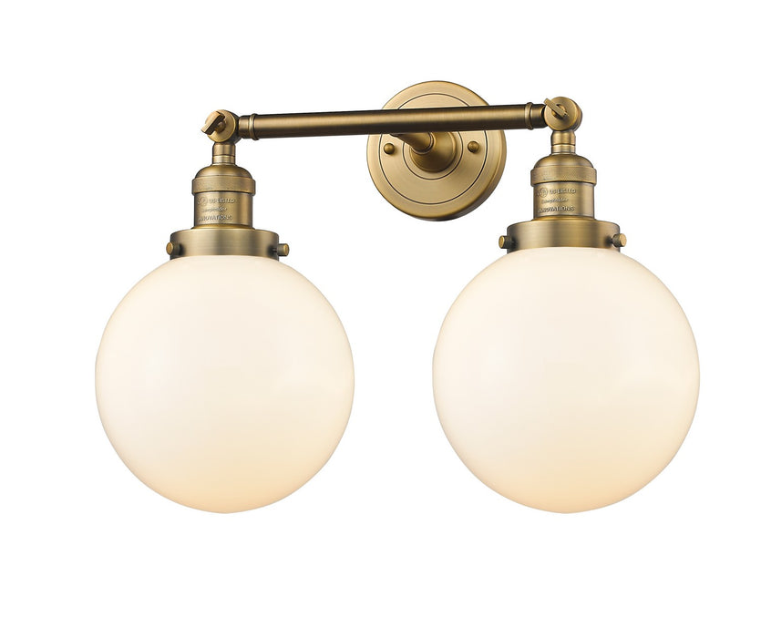 Innovations 208-BB-G201-8-LED LED Bath Vanity, Brushed Brass
