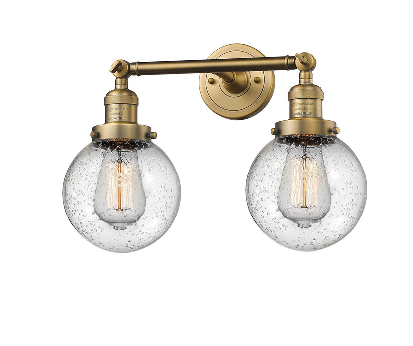 Innovations 208-BB-G204-6-LED LED Bath Vanity, Brushed Brass
