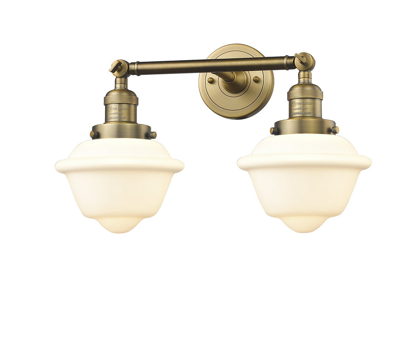 Innovations 208-BB-G531 Two Light Bath Vanity, Brushed Brass