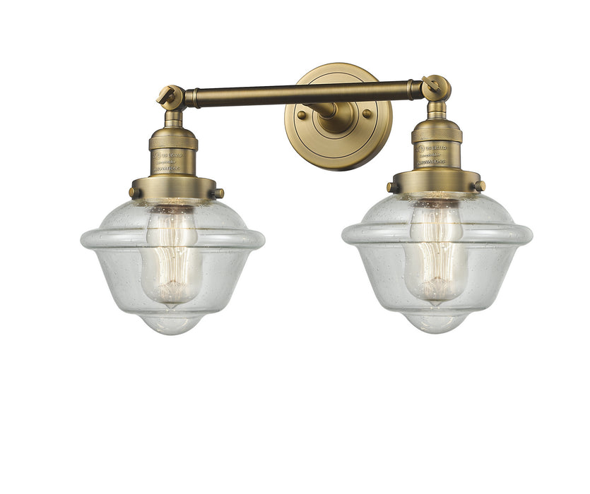 Innovations 208-BB-G534 Two Light Bath Vanity, Brushed Brass