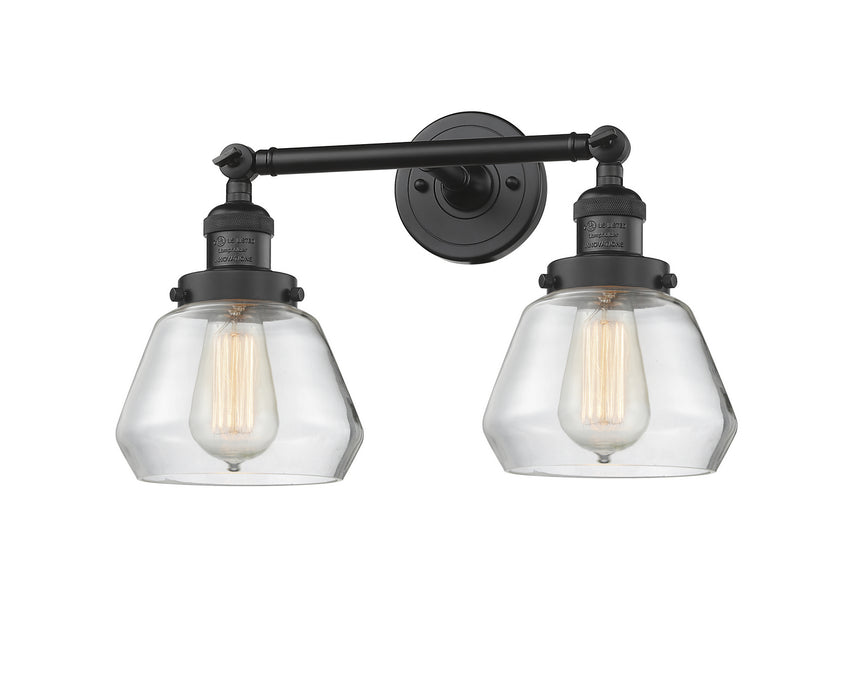 Innovations 208-BK-G172 Two Light Bath Vanity, Matte Black