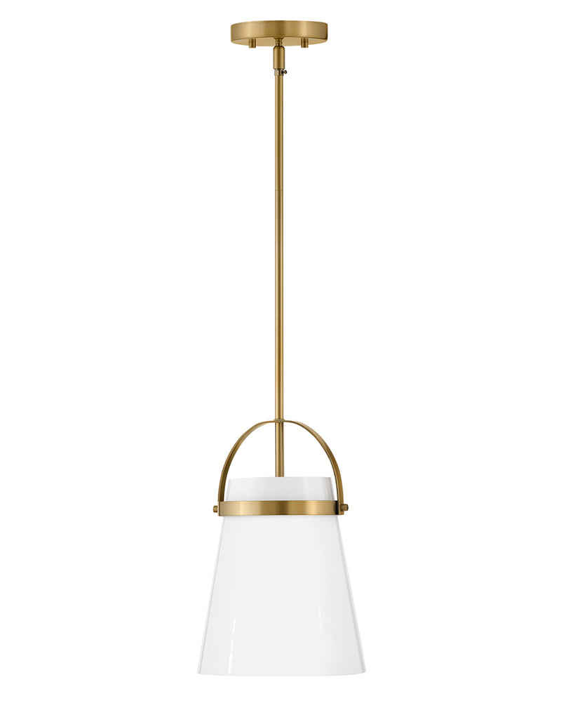 Lark 83057LCB LED Pendant, Lacquered Brass
