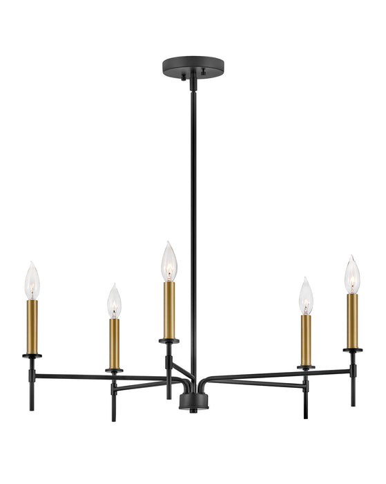 Lark 83075BK LED Chandelier, Black