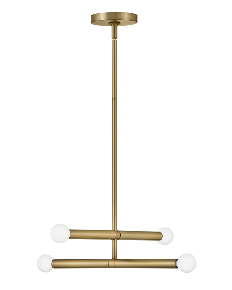 Lark 83194LCB LED Pendant, Lacquered Brass