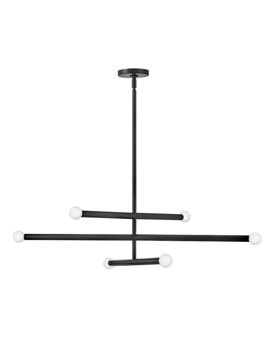 Lark 83195BK LED Chandelier, Black