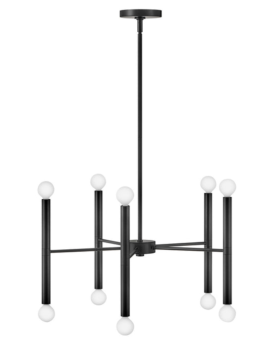Lark 83198BK LED Chandelier, Black