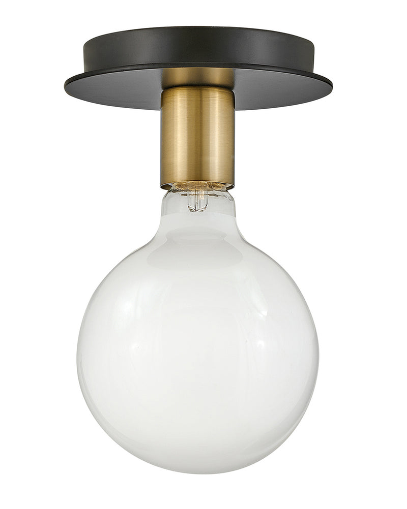 Lark 83201LCB LED Flush Mount, Lacquered Brass