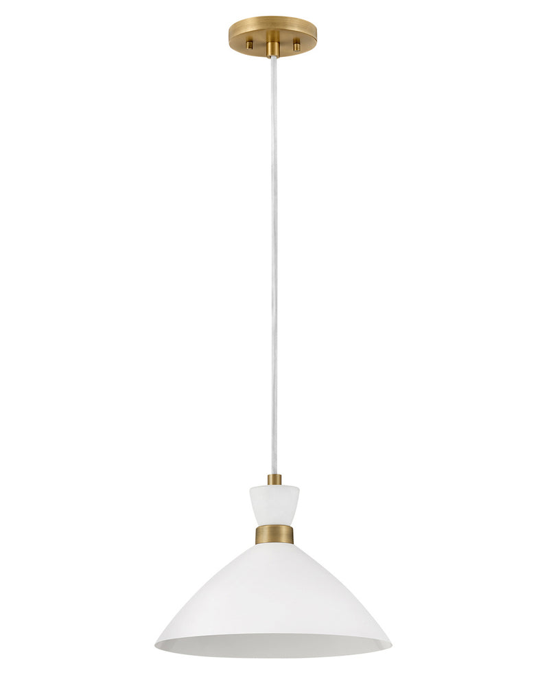 Lark 83257MW-HB LED Pendant, Matte White