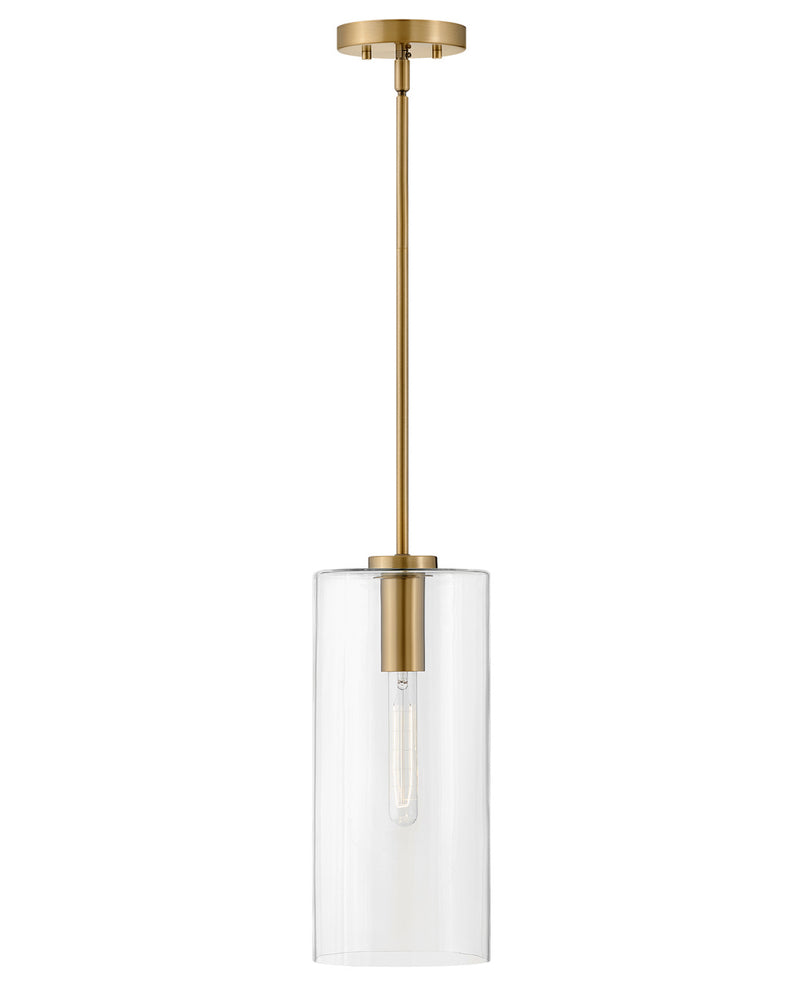 Lark 83377LCB LED Pendant, Lacquered Brass