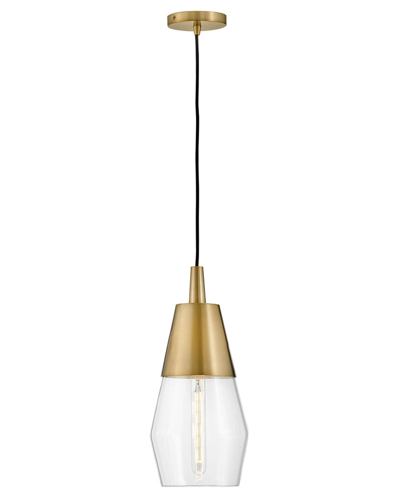 Lark 83397LCB LED Pendant, Lacquered Brass