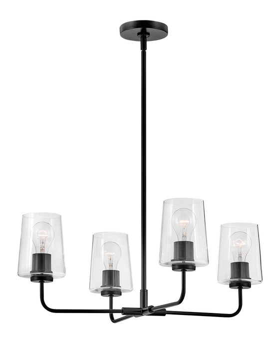 Lark 83454BK LED Chandelier, Black