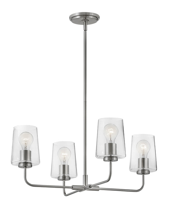 Lark 83454BN LED Chandelier, Brushed Nickel