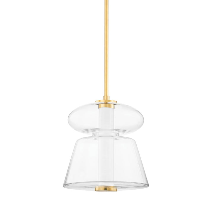 Hudson Valley 5313-AGB LED Pendant, Aged Brass