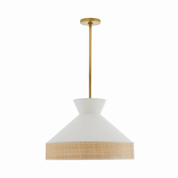 Arteriors 41066 One Light Pendant, White