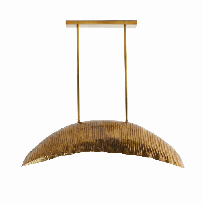 Arteriors 44789 Four Light Pendant, Vintage Brass