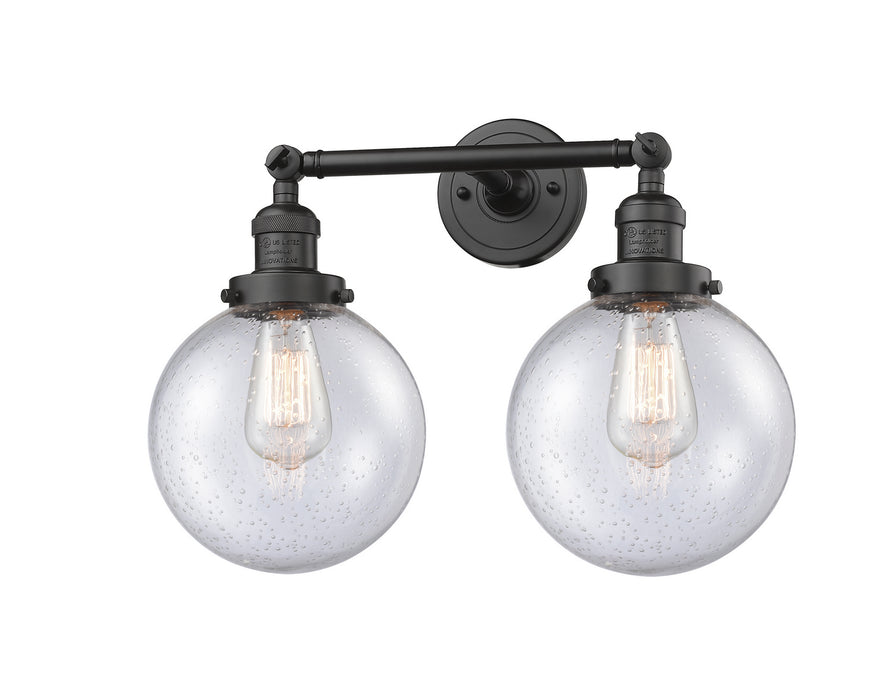 Innovations 208-OB-G204-8 Two Light Bath Vanity, Oil Rubbed Bronze