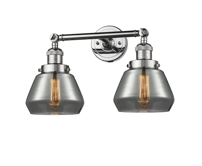 Innovations 208-PC-G173 Two Light Bath Vanity, Polished Chrome