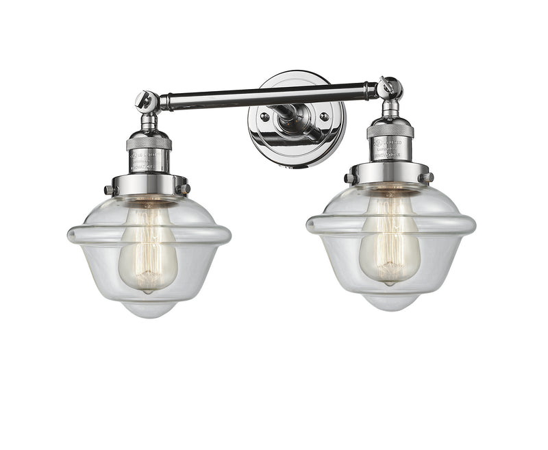 Innovations 208-PC-G532 Two Light Bath Vanity, Polished Chrome