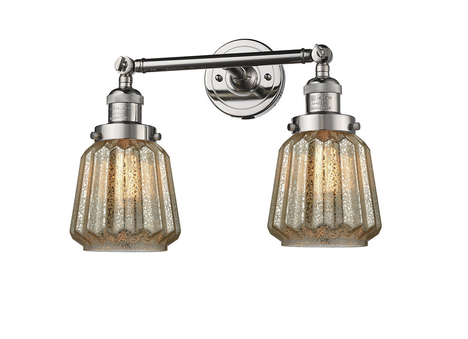 Innovations 208-PN-G146-LED LED Bath Vanity, Polished Nickel