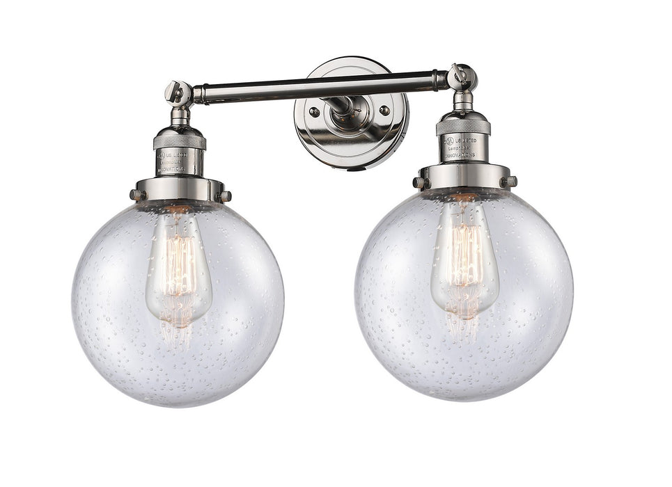 Innovations 208-PN-G204-8-LED LED Bath Vanity, Polished Nickel
