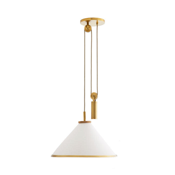 Arteriors 49788 One Light Pendant, White