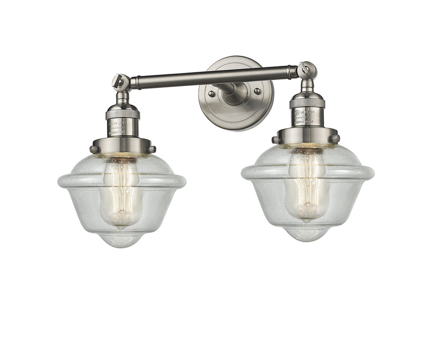 Innovations 208-SN-G534 Two Light Bath Vanity, Brushed Satin Nickel